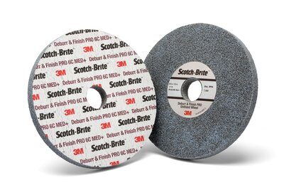 3M - 65004 Scotch-Brite Deburr And Finish Pro Unitized Wheel 3 Inch X 1/4 Inch X 1/4 Inch 6C Medium Plus (7100053419)