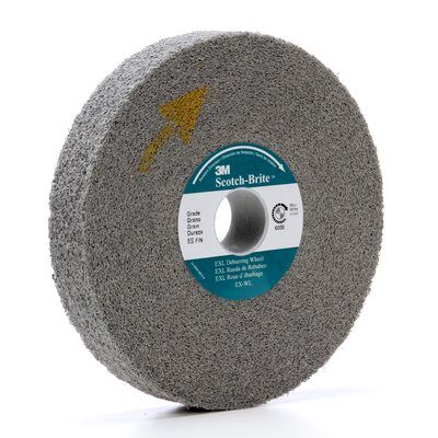3M - 92874 Scotch-Brite EXL Deburring Wheel XL-WL 2S Medium 8 Inch X 3/8 Inch X 3 Inch (7100116791)