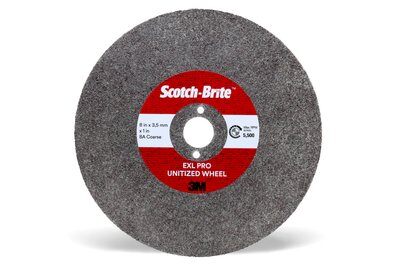3M - 77236 Scotch-Brite EXL Pro Unitized Wheel 8 Inch X 4.2Mm X 1-1/2 Inch 8A CRS (7100159575)