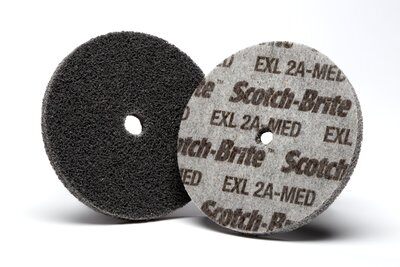 3M - 15531 Scotch-Brite EXL Unitized Wheel XL-UW 2A Medium 3 Inch X 1/4 Inch X 1/4 Inch (7000028457)