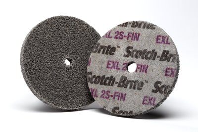 3M - 13716 Scotch-Brite EXL Unitized Wheel XL-UW 2S Fine 3 Inch X 1/4 Inch X 1/4 Inch (7000000692)