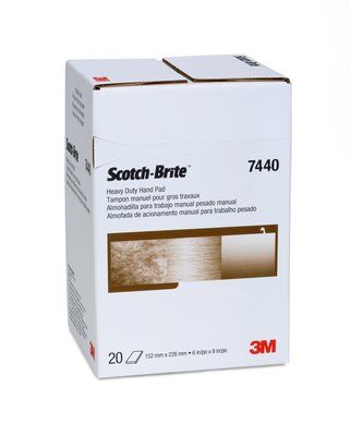 3M - 65055 Scotch-Brite Heavy Duty Hand Pad 7440 6 Inch X 9 Inch (7100080459)