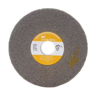 3M - 05263 Scotch-Brite Light Deburring Wheel LD-WL 7S Fine 8 Inch X 1/2 Inch X 3 Inch (7000046051)