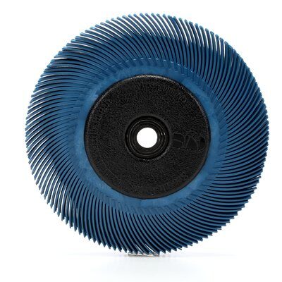 3M - 33214 Scotch-Brite Radial Bristle Brush 6 Inch X 7/16 Inch X 1 Inch 400 With Adapter (7000021284)