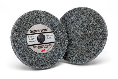 3M - 77197 Scotch-Brite Roloc Deburr And Finish Pro Unitized Wheel TR 3 Inch X 1/8 Inch X NH 8C CRS Plus (7100109130)