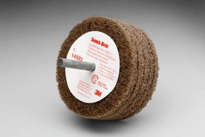 3M - 14593 Scotch-Brite Cut And Polish Disc D5 3 Inch X 1-1/4 Inch X 1/4 Inch A Medium (7000045941)