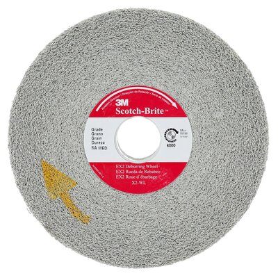 3M - 17217 Scotch-Brite Ex2 Deburring Wheel X2-Wl 8A Medium 6 Inch X 1 Inch X 1 Inch (7000120915)