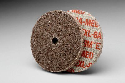 3M - 14753 Scotch-Brite EXL Unitized Wheel XL-UW 8A Medium 3 Inch X 1/4 Inch X 3/8 Inch (7000000700)