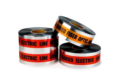 3M - 57782 Scotch Detectable Buried Barricade Tape 409 Caution Buried Fiber Optic Line Below 6 Inch X 1000 Foot Orange (7000133193)