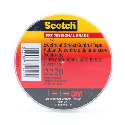 3M - 50428 Scotch Electrical Stress Control Tape 2220 3/4 Inch X 15 Foot Gray (7000034806)