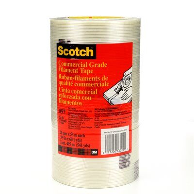 3M - 86525 Scotch Filament Tape 897 Clear 24 Mm X 55 M 5 Mil (7000123442)