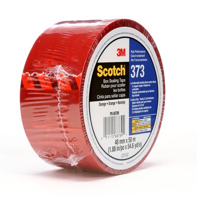 3M - 68789 Scotch Box Sealing Tape 373 Orange 48 Mm X 50 M Individually Wrapped (7010374967)