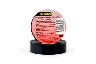 3M - 43251 Linerless Electrical Rubber Tape 2242 2 Inch X 15 Foot 1 Inch Core Black (7000132759)