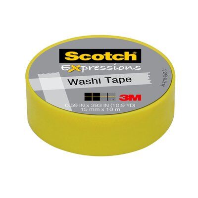 3M - 96393 Scotch Expressions Washi Tape C314-Grn2 0.59 Inch X 393 Inch 15 Mm X 10 M Pastel Green (7100024029)