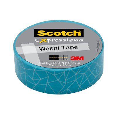 3M - 96415 Scotch Expressions Washi Tape C314-P28 .59 Inch X 393 Inch 15 Mm X 10 M Cracked (7000048139)