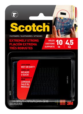 3M - 64254 Scotch Extreme Fasteners Rf6731 1 Inch X 3 Inch 254 Mm X 762 Mm Black (7100055877)