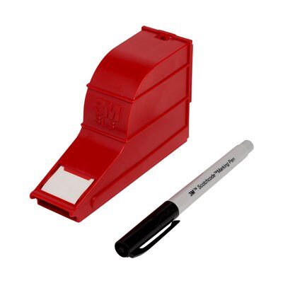 3M - 49653 Scotchcode Wire Marker Write-On Dispenser With Tape And Pen SLS 1.0 Inch X 2.125 Inch (7000058136)