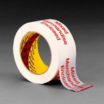 3M - 72458 Scotch Printed Message Box Sealing Tape 3775 White 48 Mm X 100 M (7000048661)