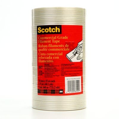 3M - 86524 Scotch Filament Tape 897 Clear 18 Mm X 55 M 5 Mil (7000123441)