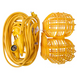 Bergen 14/3 SJTW 50 Foot Temporary Light Stringer 15A Plug And Connector Plastic Cages (GL50143MPC)