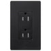 Lutron Satin 15A Receptacle Tamper-Resistant Midnight (SCRS-15-TR-MN)