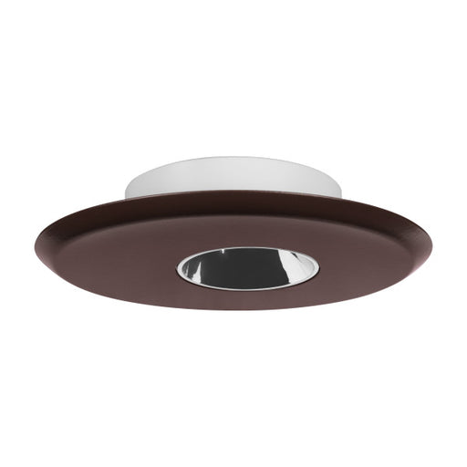 NICOR DLFv5 SureFit 5 Inch LED Flush Mount Downlight Wattage/CCT Selectable 8W/10W/12W 2700K/3000K/3500K/4000K/5000K 120V 90 CRI Oil Rubbed Bronze Wall Wash Trim (DLF5S120S9WWOB)