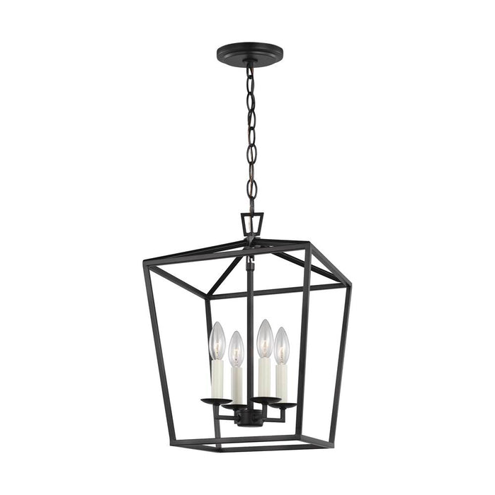 Generation Lighting Dianna LED 13 Inch 4 Light Pendant Fixture Midnight Black (5292604-112)