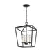 Generation Lighting Dianna LED 13 Inch 4 Light Pendant Fixture Midnight Black (5292604-112)