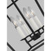 Generation Lighting Dianna LED 13 Inch 4 Light Pendant Fixture Midnight Black (5292604-112)