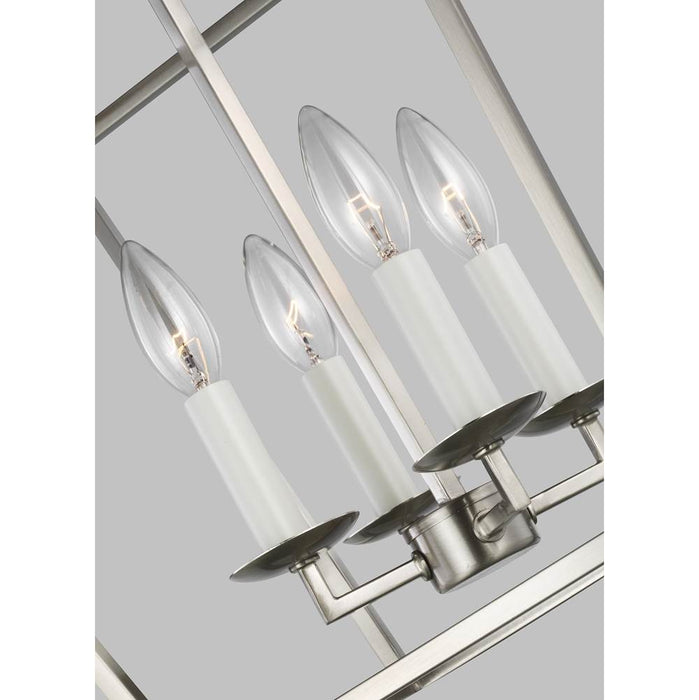 Generation Lighting Dianna LED 4 Light 13 Inch Pendant Fixture Brushed Nickel (5292604-962)