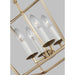Generation Lighting Dianna LED 4 Light 13 Inch Pendant Fixture Satin Bronze (5292604-848)