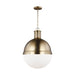 Generation Lighting Hanks 1 Light 16 Inch Pendant Fixture Satin Bronze (6677101-848)