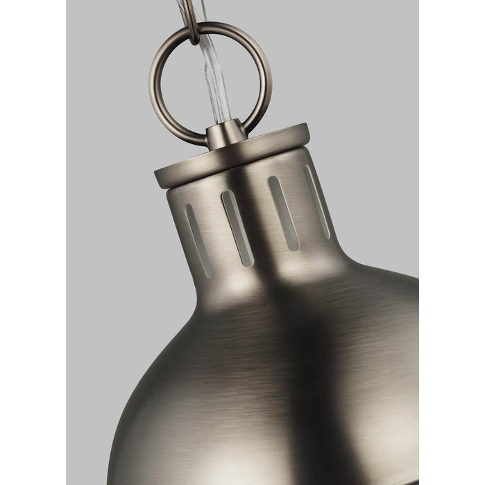 Generation Lighting Hanks 1 Light 8 Inch Pendant Fixture Antique Brushed Nickel (6177101-965)