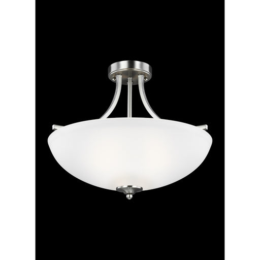 Generation Lighting Geary Medium Three Light Semi-Flush Convertible Pendant (7716503-962)