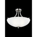 Generation Lighting Geary Medium Three Light Semi-Flush Convertible Pendant (7716503-962)