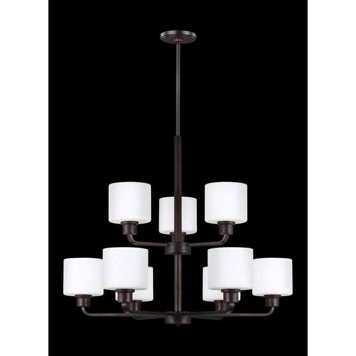 Generation Lighting Canfield Nine Light Chandelier (3128809-710)