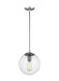 Generation Lighting Leo One Light Pendant (6601801-04)