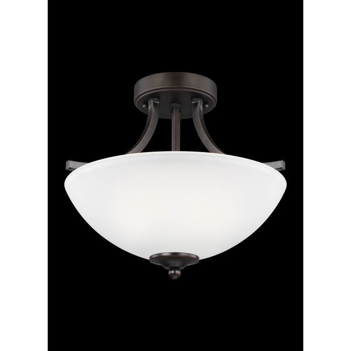 Generation Lighting Geary Small Two Light Semi-Flush Convertible Pendant (7716502-710)