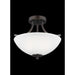 Generation Lighting Geary Small Two Light Semi-Flush Convertible Pendant (7716502-710)