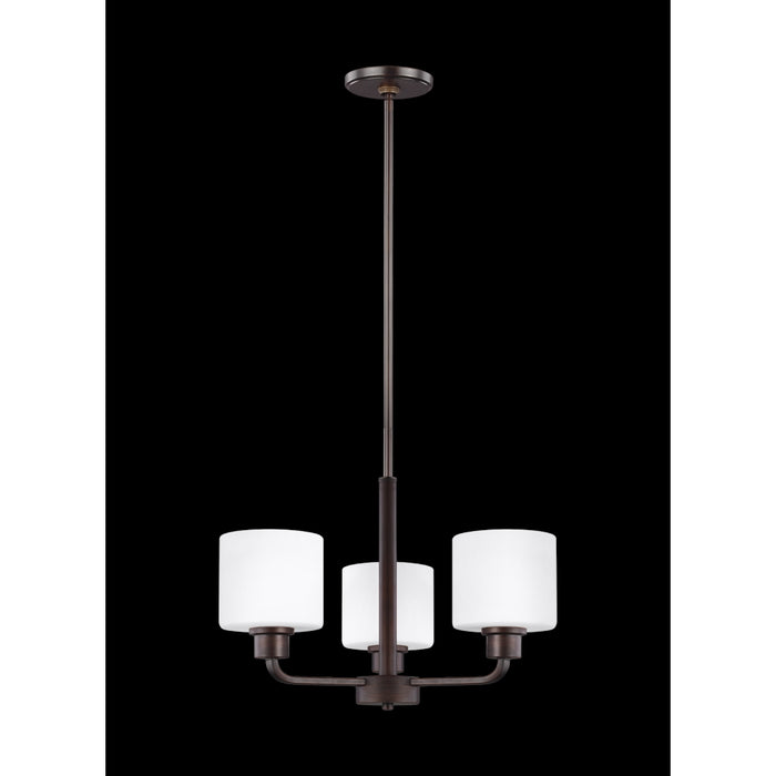 Generation Lighting Canfield Three Light Chandelier (3128803-710)