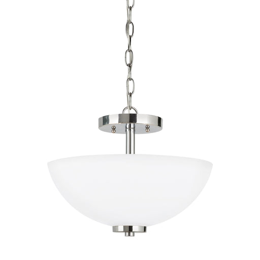 Generation Lighting Oslo Two Light Semi-Flush Convertible Pendant (77160-05)