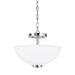 Generation Lighting Oslo Two Light Semi-Flush Convertible Pendant (77160-05)