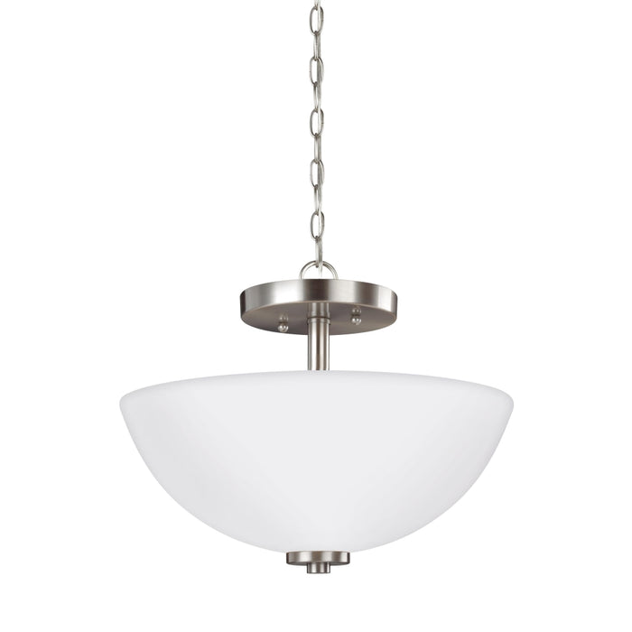 Generation Lighting Oslo Two Light Semi-Flush Convertible Pendant (77160-962)