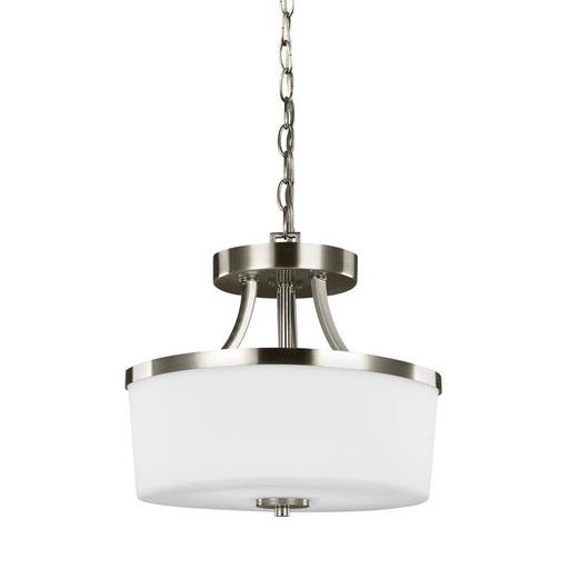 Generation Lighting Hettinger Two Light Semi-Flush Convertible Pendant (7739102-962)