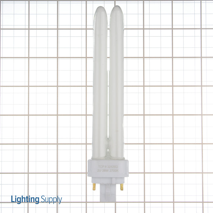 Shat-R-Shield CFL-D 26W/827/4P 26W PL CFL-D 4-Pin Safety-Coated Compact Fluorescent Lamps 2700K (87637T)