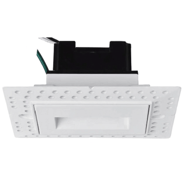 Lotus LED Lights Trimless LED Step Light 3W CCT Selectable 2700K/3000K/3500K/4000K/5000K 90 CRI 120V Horizontal Mount (LSD06-5CCTWH)