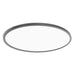 Feit Electric 32 Inch 50W 6-Way Selectable White Oval Nickel And Matte Black Edge-Lit Flat Panel Ceiling Light (FP32RT6WYBK)