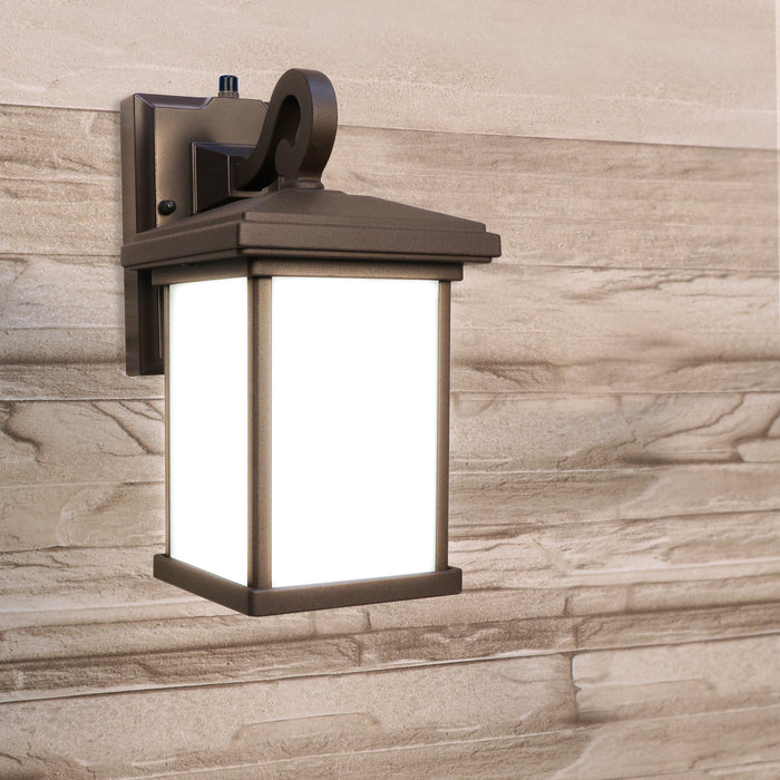 Feit Electric 11 Inch OneSync Landscape 120V Bronze Square Decorative Lantern CCT Selectable 2700K-6500K (LAN11SQ/SYNC/BZ)