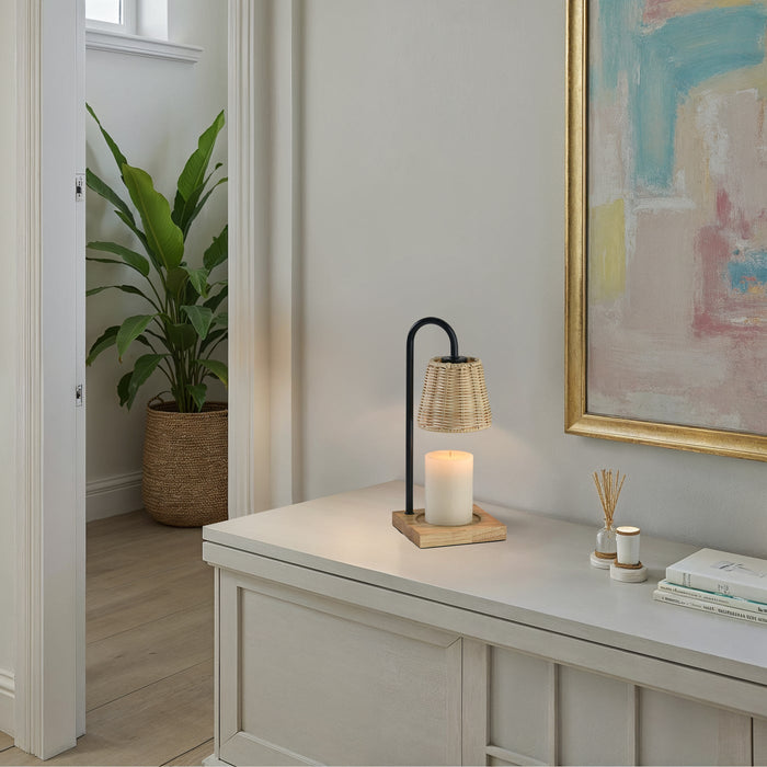 Adesso Simplee Adesso Lucian Candlewarmer Lamp Black (SL1190-01)