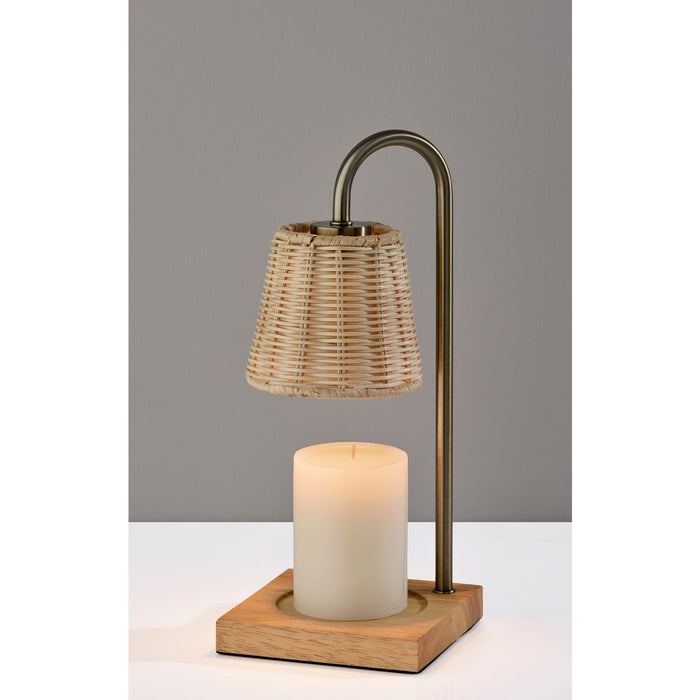 Adesso Simplee Adesso Lucian Candlewarmer Lamp Antique Brass (SL1190-21)